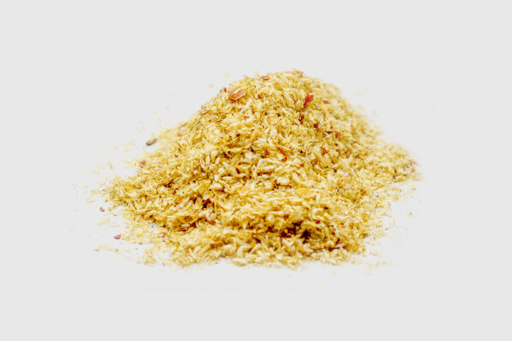 Yellow grainy powder