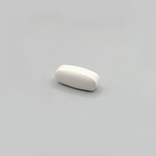 Oval white pill